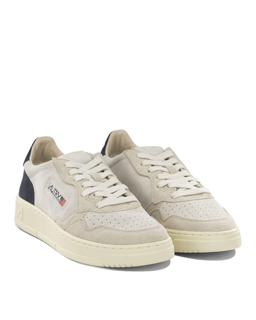 Autry White "Medalist Low" Low-Top Sneakers for men