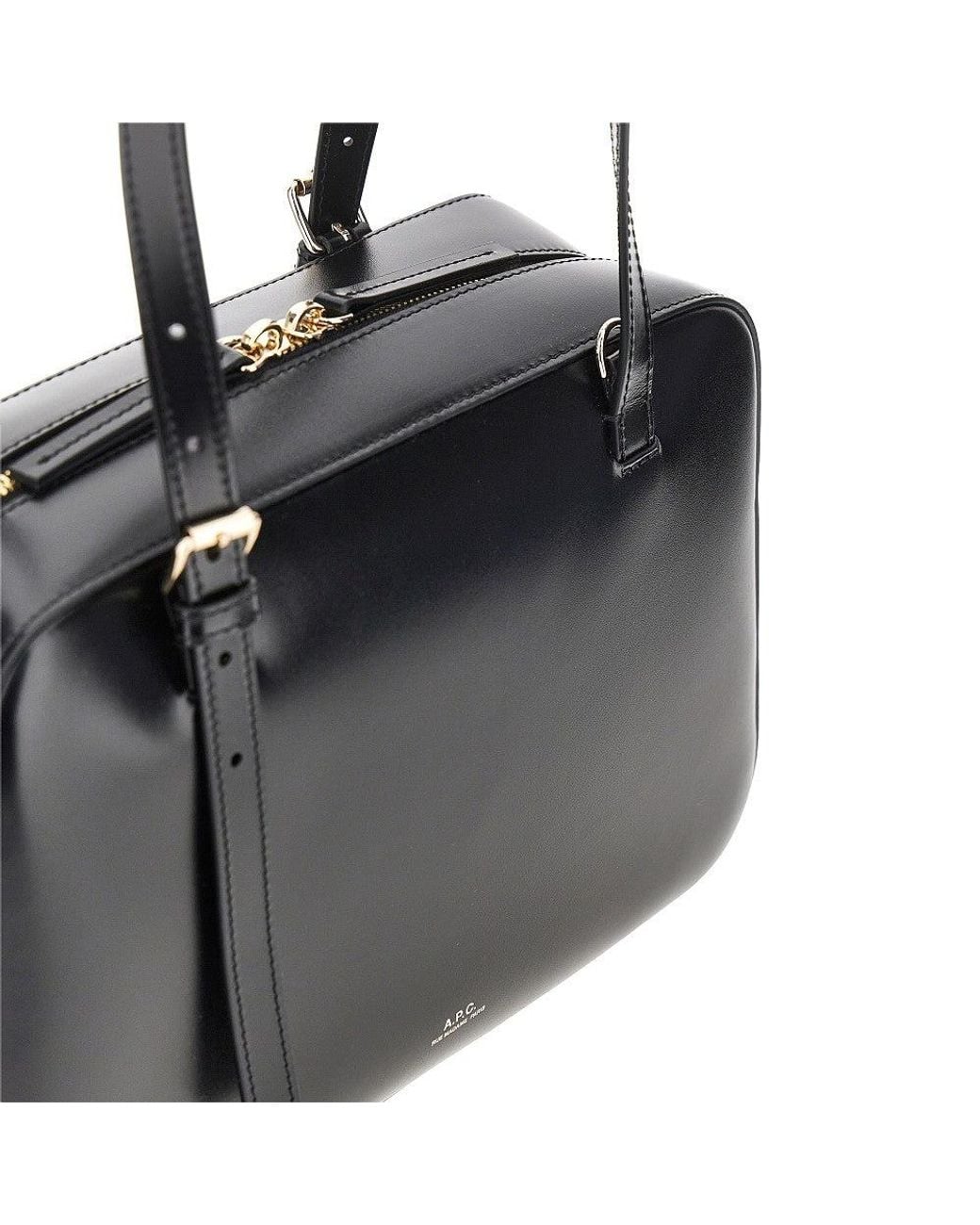 A.P.C. Black A. P.C. 'Virginie Box' Leather Bag
