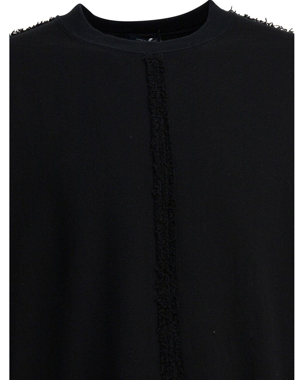 Comme des Garçons Black Cotton Crewneck Sweatshirt Sweatshirts for men