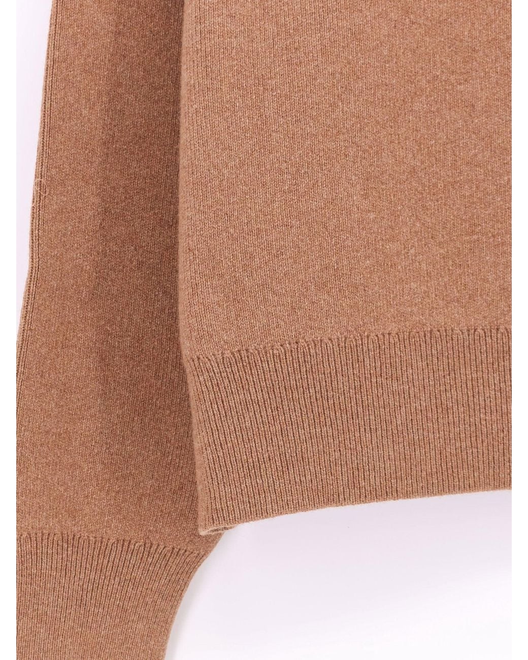 AMI Brown Wool Knit Cardigan for men