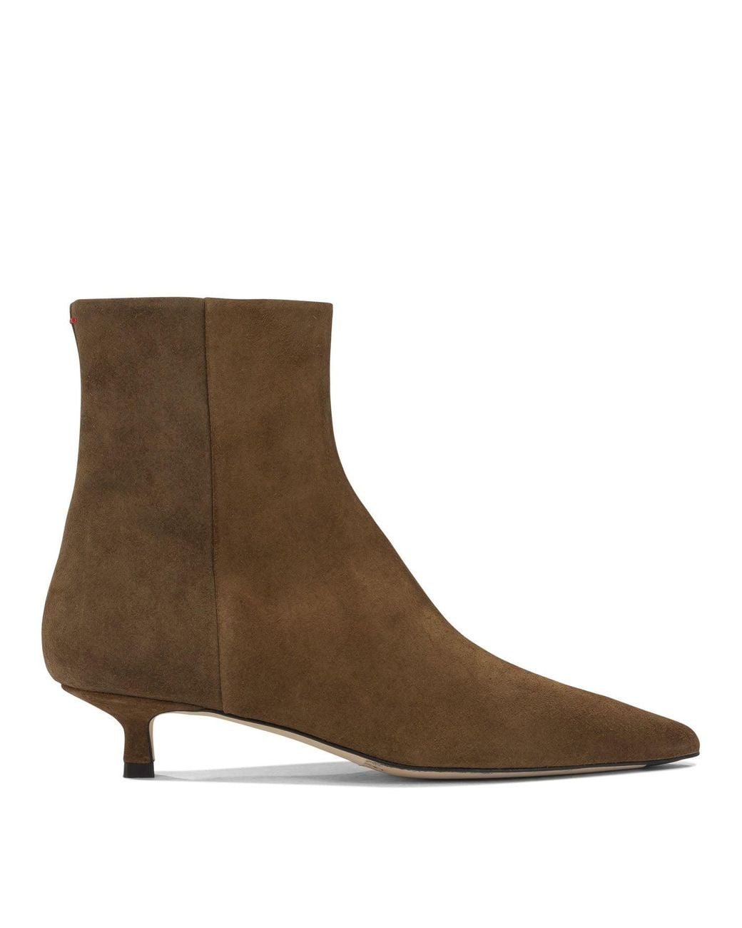 Aeyde Brown Sofie Suede Leather Leather Rubber Boots