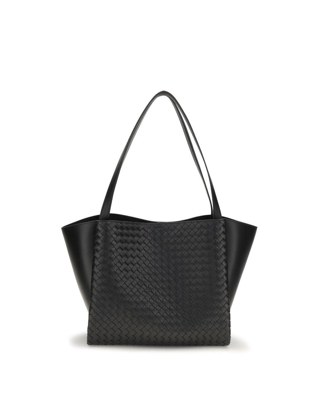 Bottega Veneta Black Corso Intrecciato Tote Bag