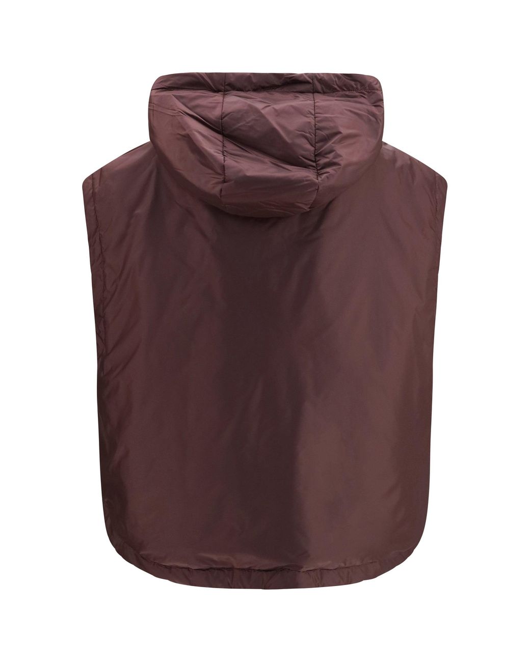Max Mara Purple Hooded Padded Vest