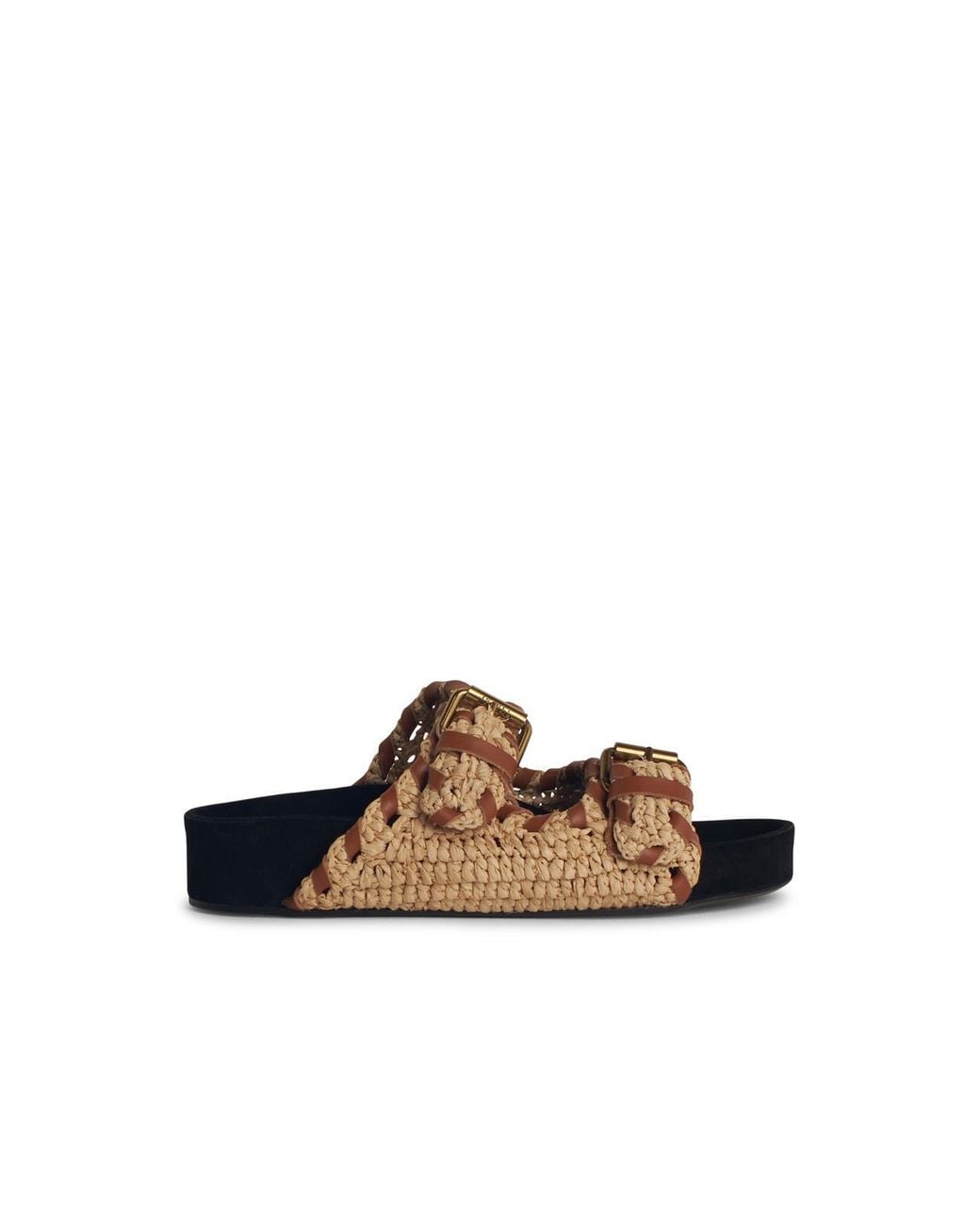 Isabel Marant White 'Lennyo' Palm Slipper