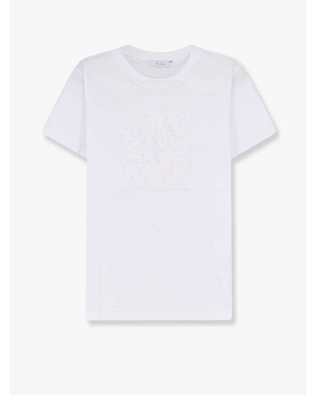 Max Mara White Mxmgiovane Cotton T-Shirt