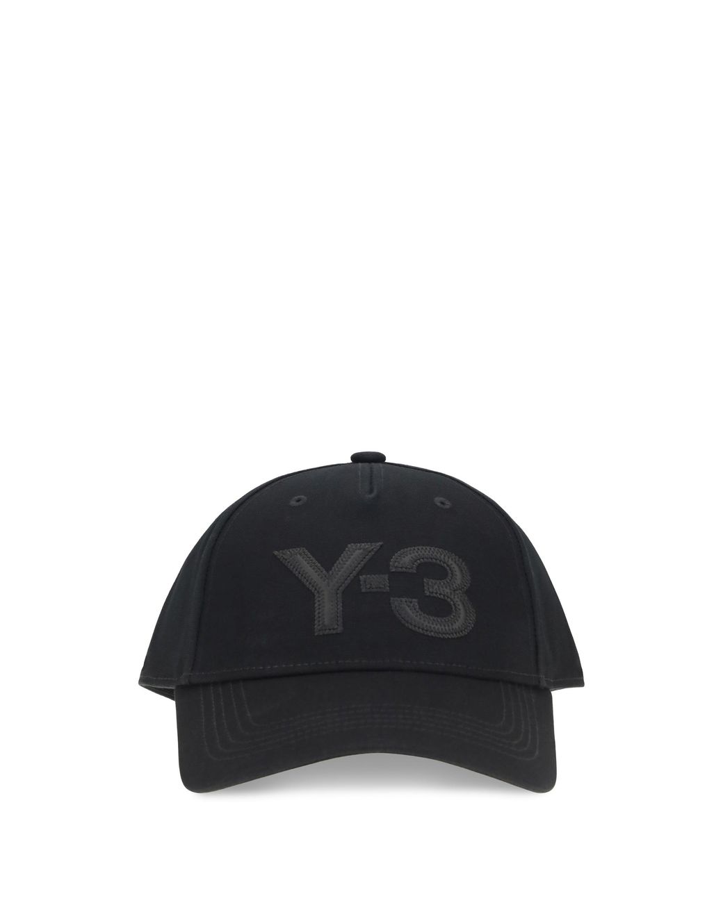 Y-3 Black Logo Baseball Cap for men