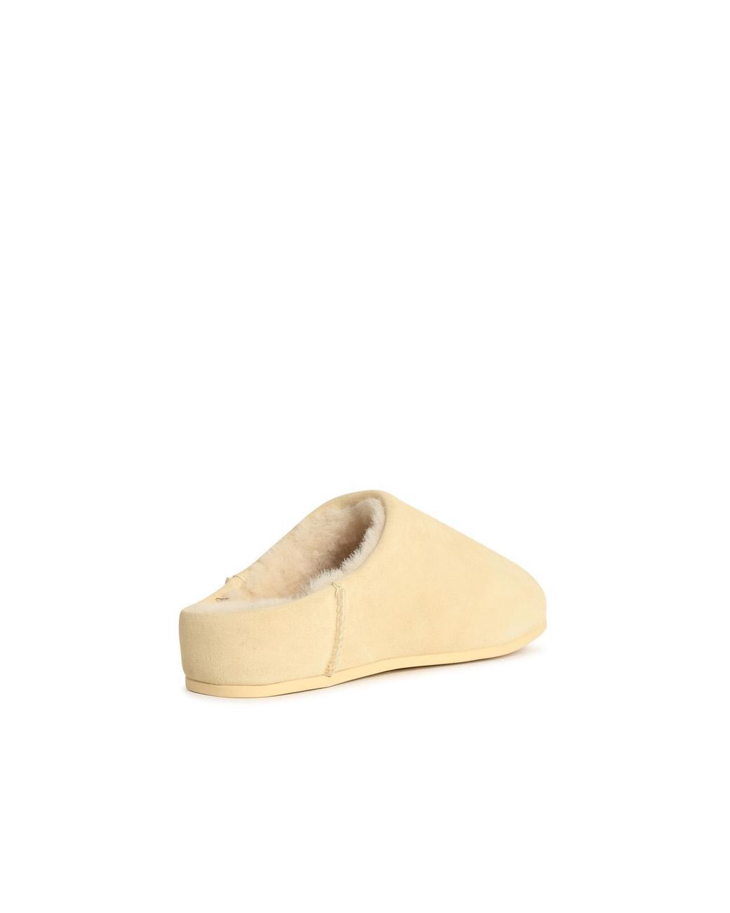 Ugg White Elea Slip-On Cream Leather Slippers
