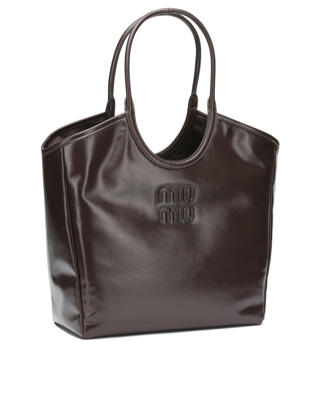 Miu Miu Brown Ivy Medium Shoulder Bag