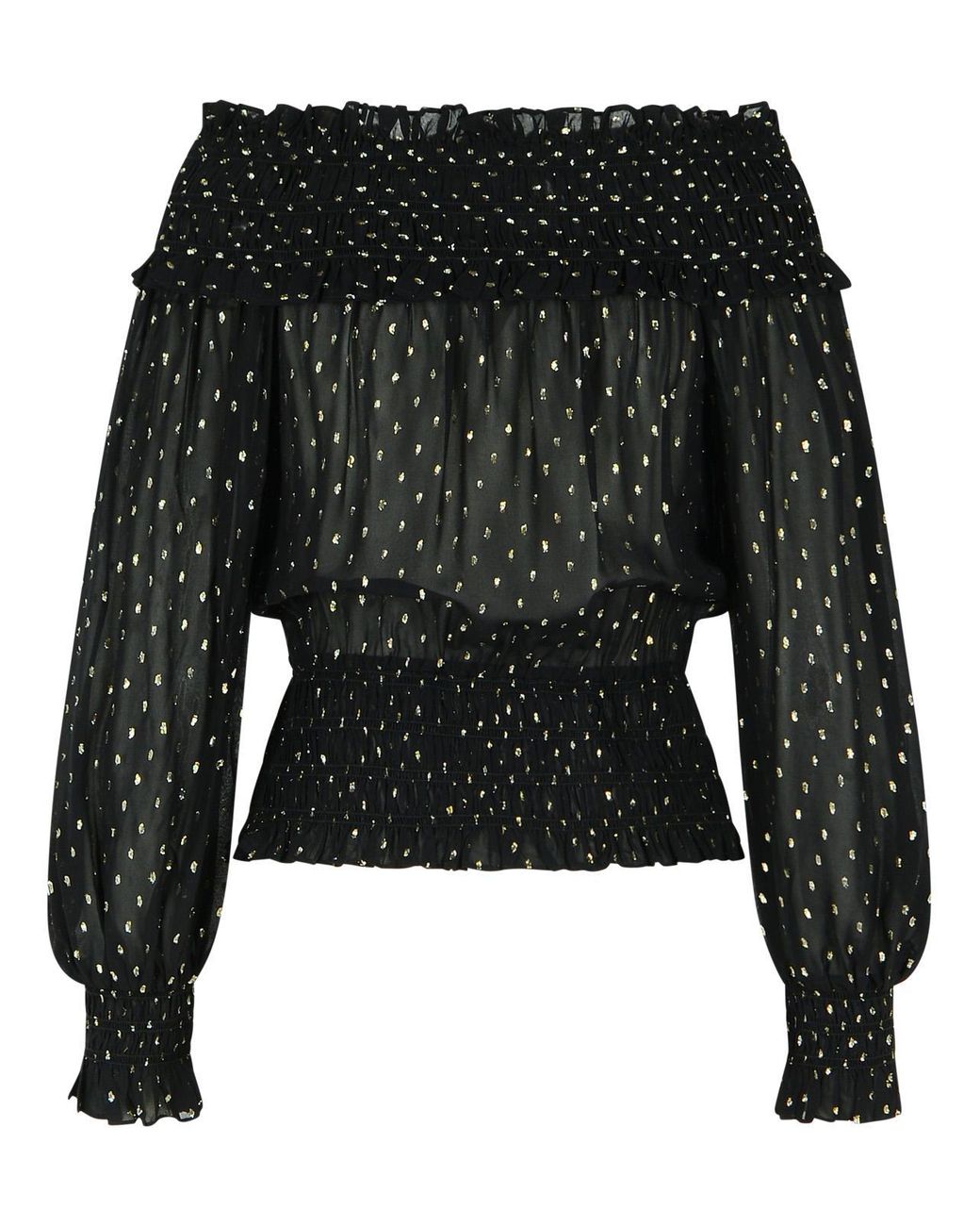 Self-Portrait Black Self Portrait 'Chiffon' Viscose Sweater