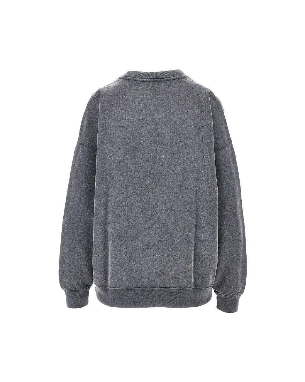 Anine Bing Gray 'Miles' Crewneck Sweatshirt