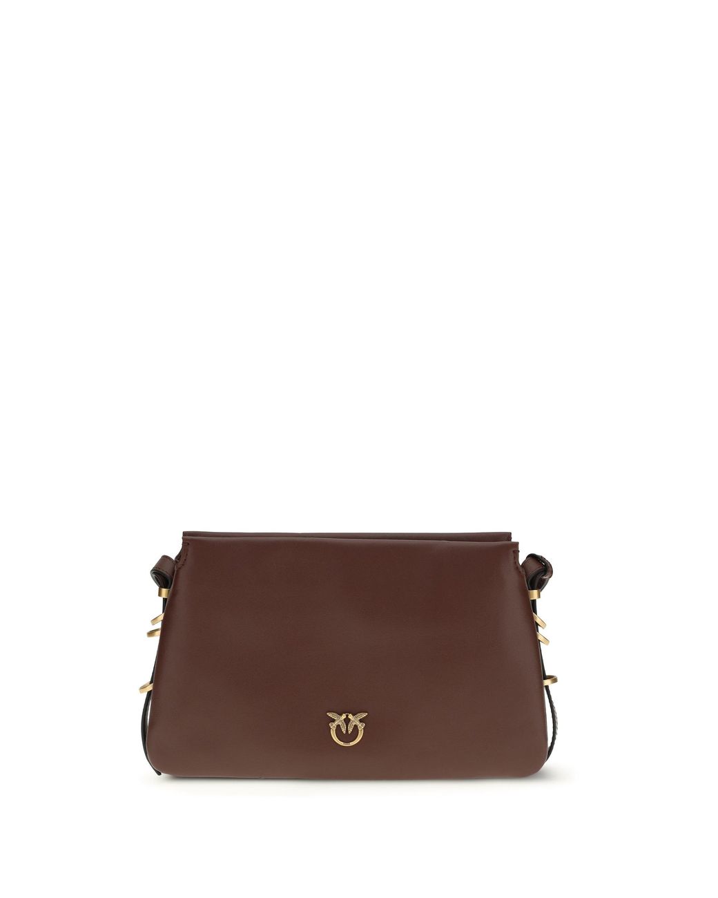 Pinko Brown Shoulder Bag One Two Three Mini Burgundy