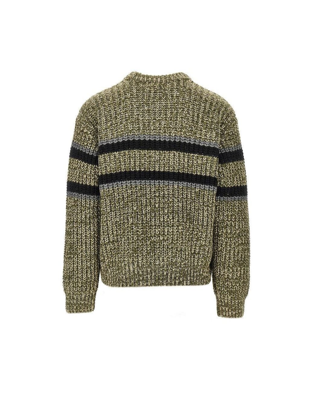 Obey Green Alden' Cotton-Blend Sweater for men