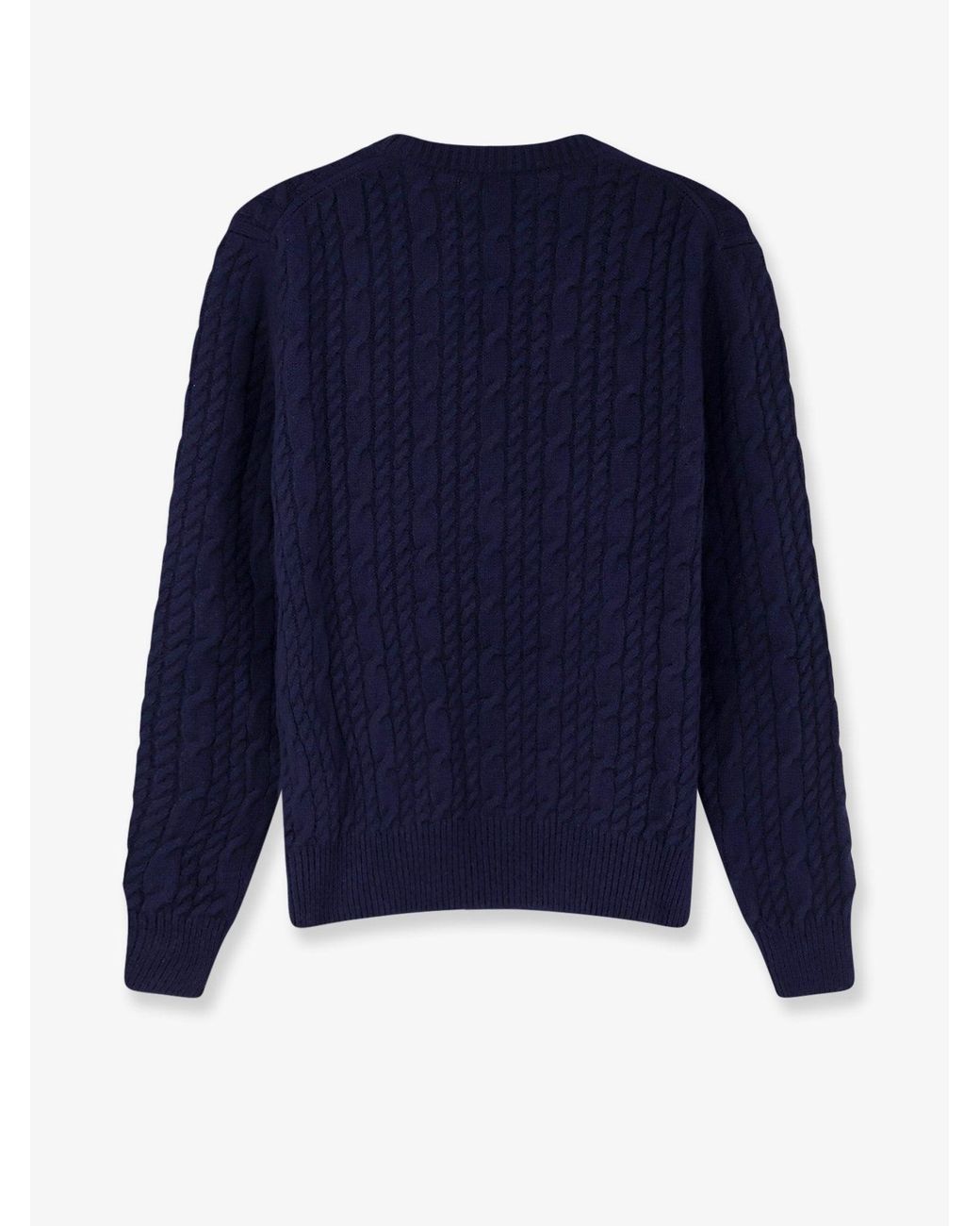 Dior Blue Dior Cable-Knit Cashmere Sweater for men