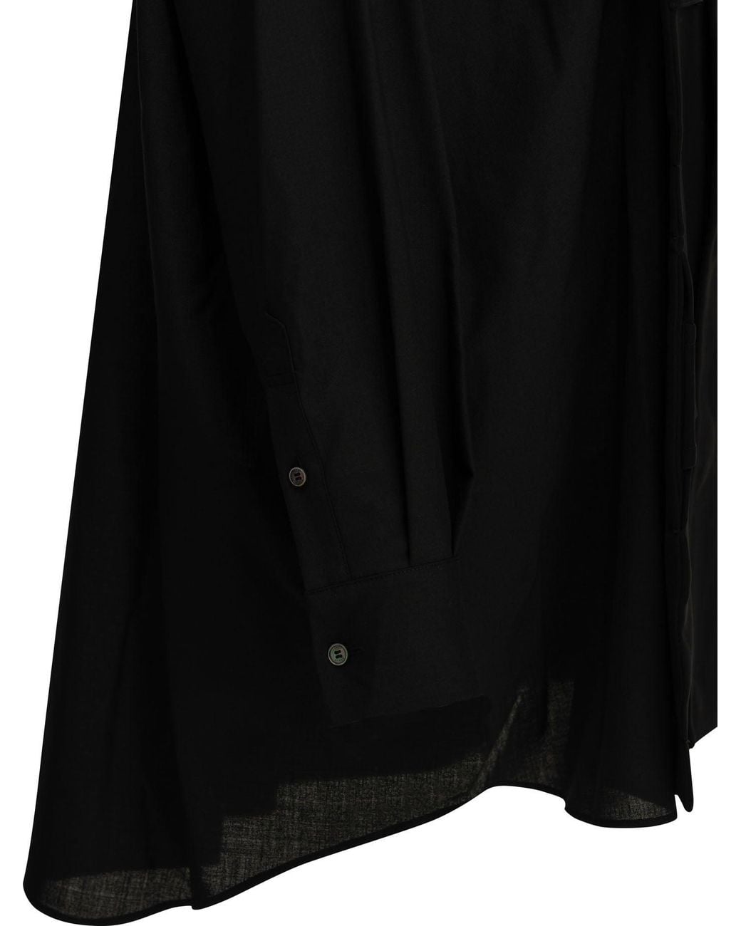 Sacai Black Casual Crepe Satin Shirt