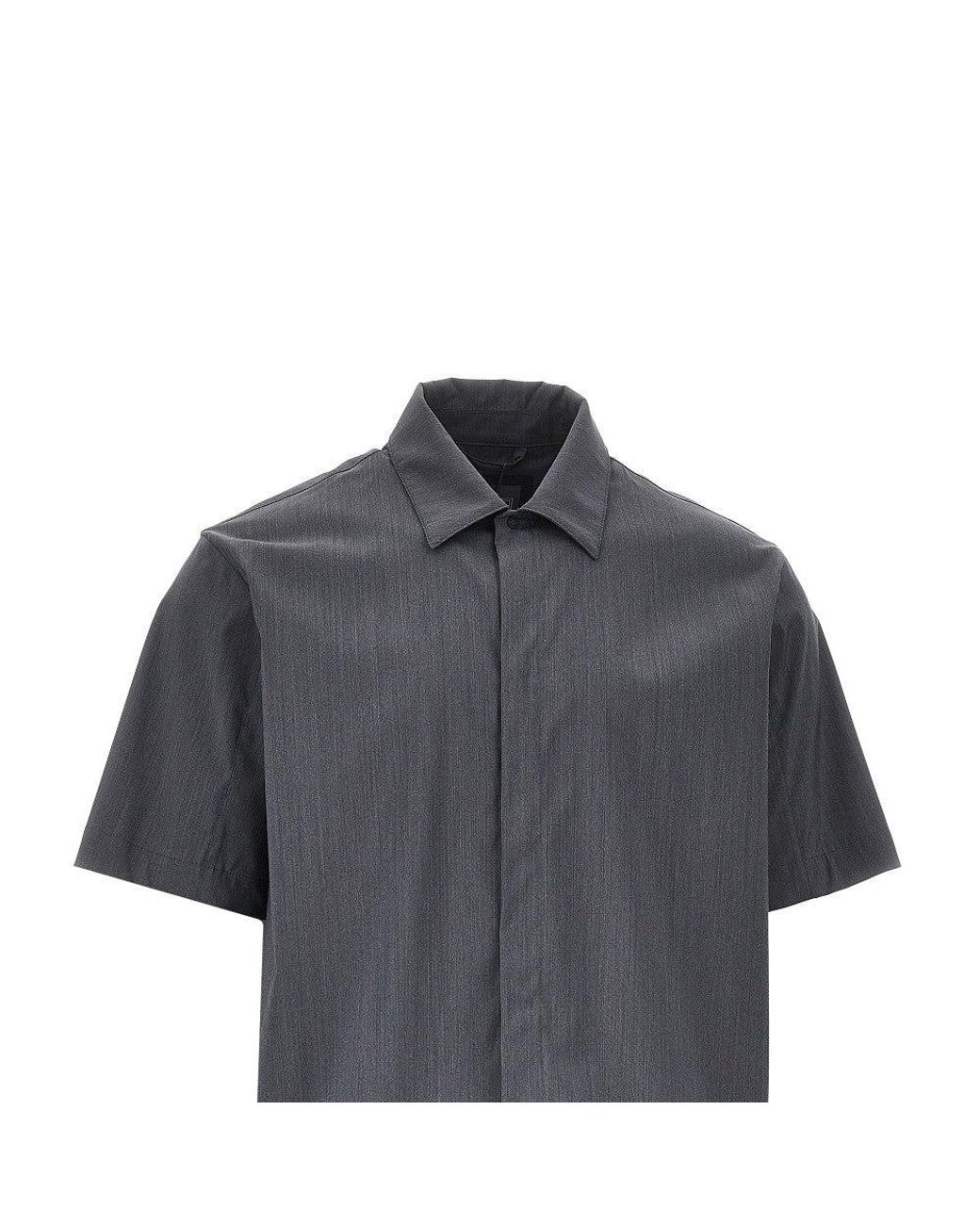 Herno Gray Wool Touch Shirt for men