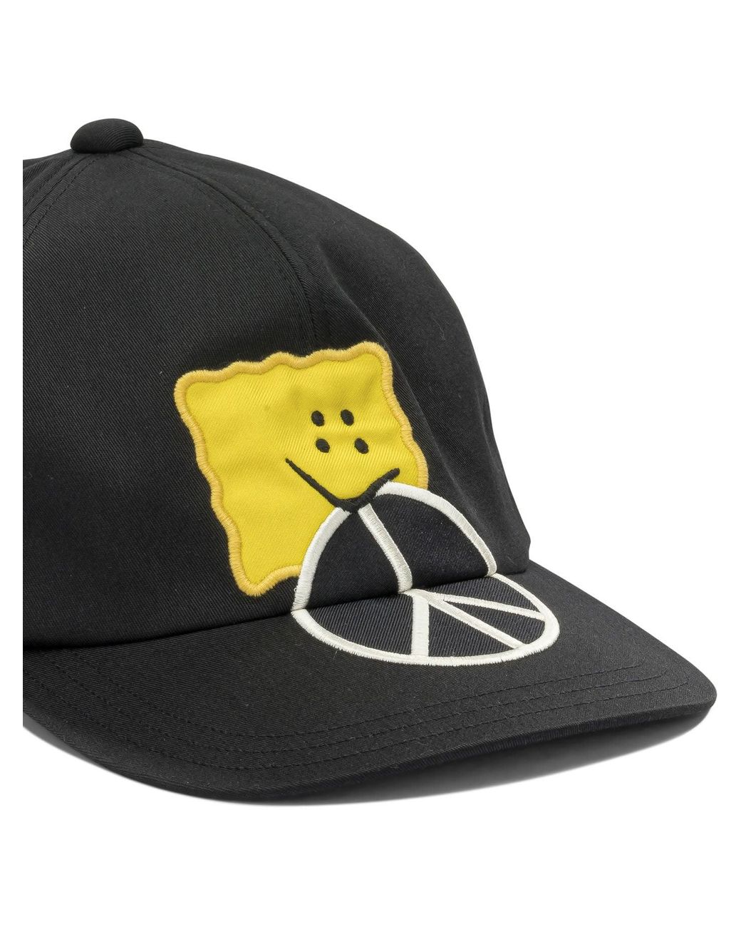Kapital Black Chino Peckish Peace Baseball Cap for men