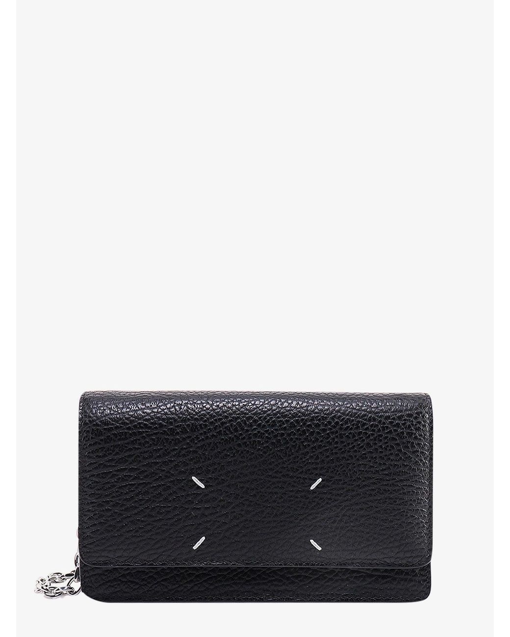 Maison Margiela Gray Four Stitches Leather Crossbody Bag