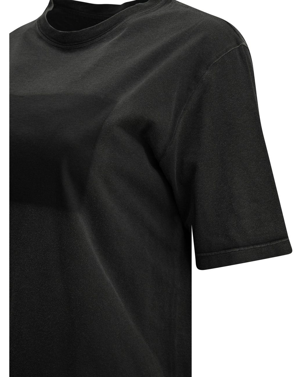 Maison Margiela Black Cotton Crew-Neck T-Shirt
