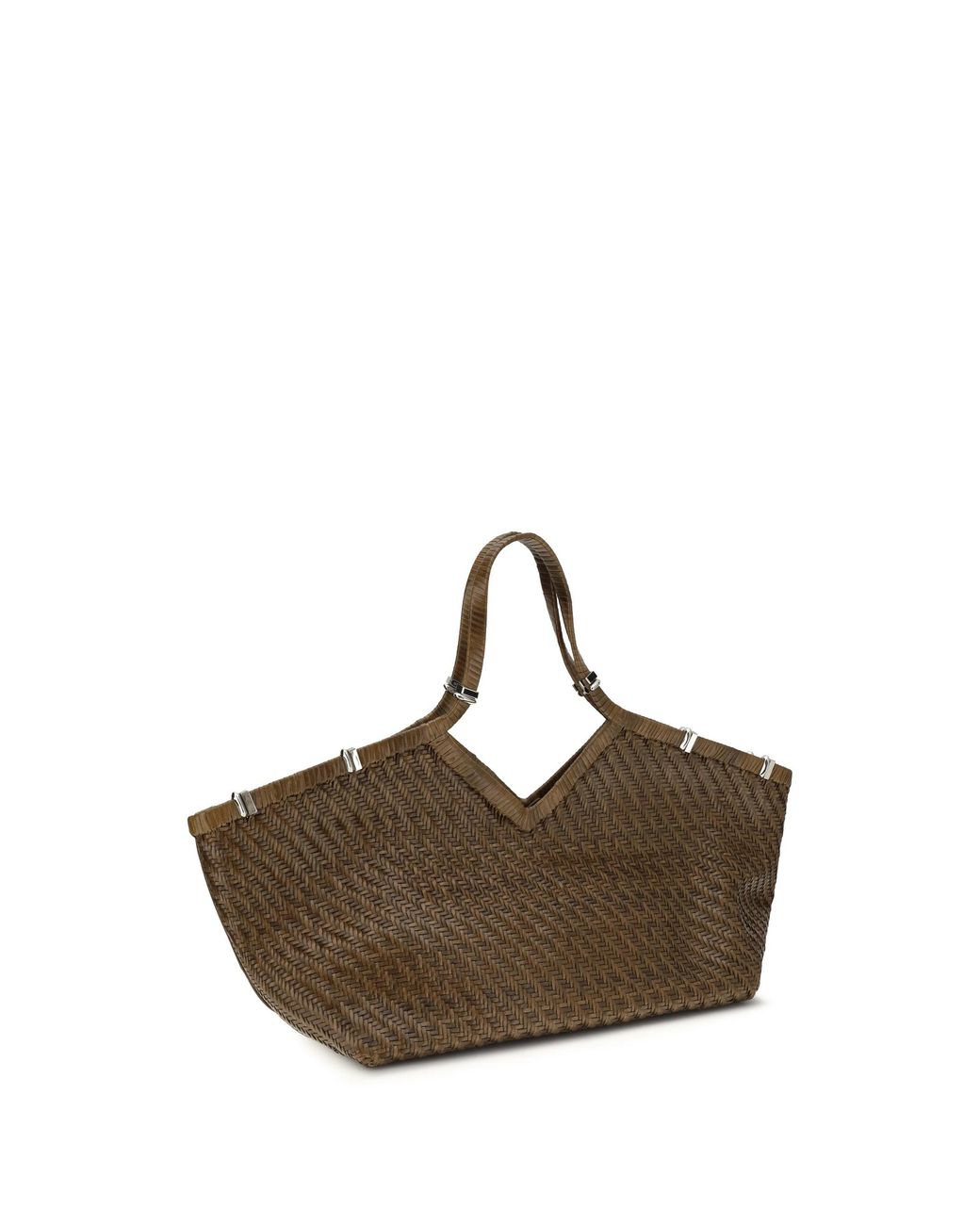 Benedetta Bruzziches Brown Usha La Grande Handbag
