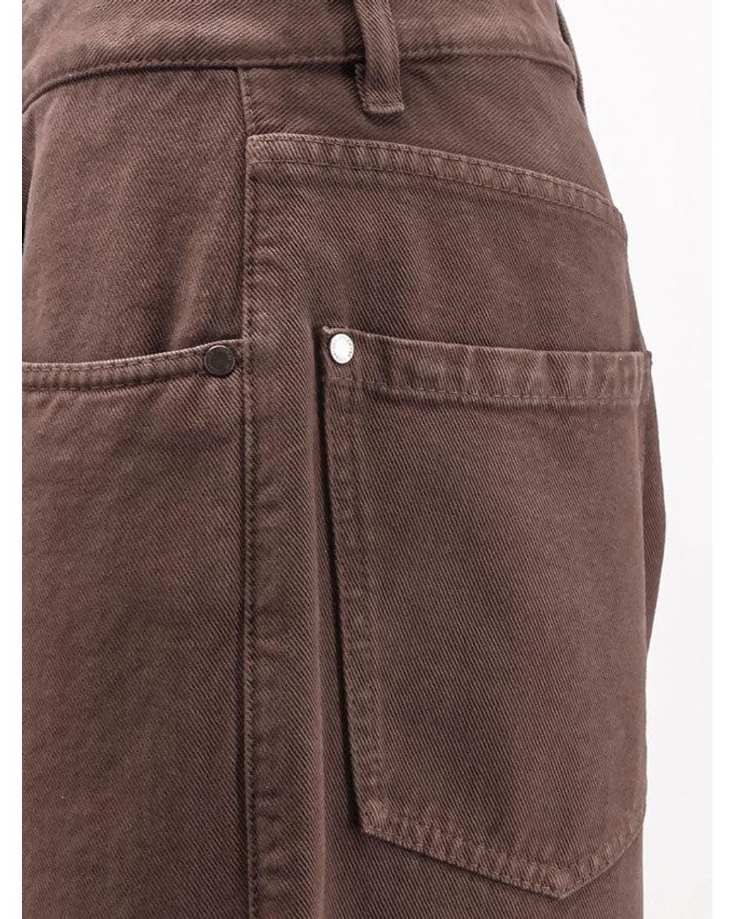 Brunello Cucinelli Brown The Relaxed Boyfriend Jean-Soft Barrel Leg