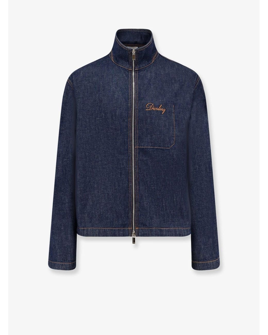 Dior Blue Dior Diorling Denim Jacket for men