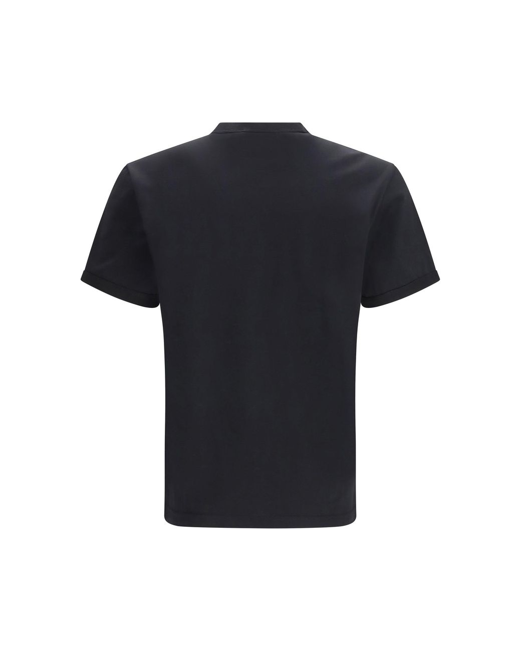 Dolce & Gabbana Black Dolce & Gabbana Cotton T-Shirt With Patch for men