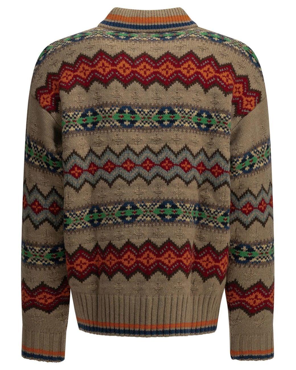 Polo Ralph Lauren Multicolor "Fair Isle" Polo Sweater for men