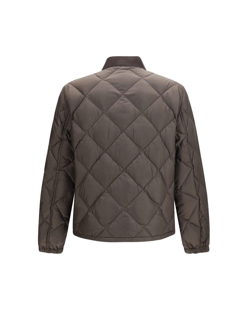 Prada Gray Short Re-Nylon Down Jacket Selva for men