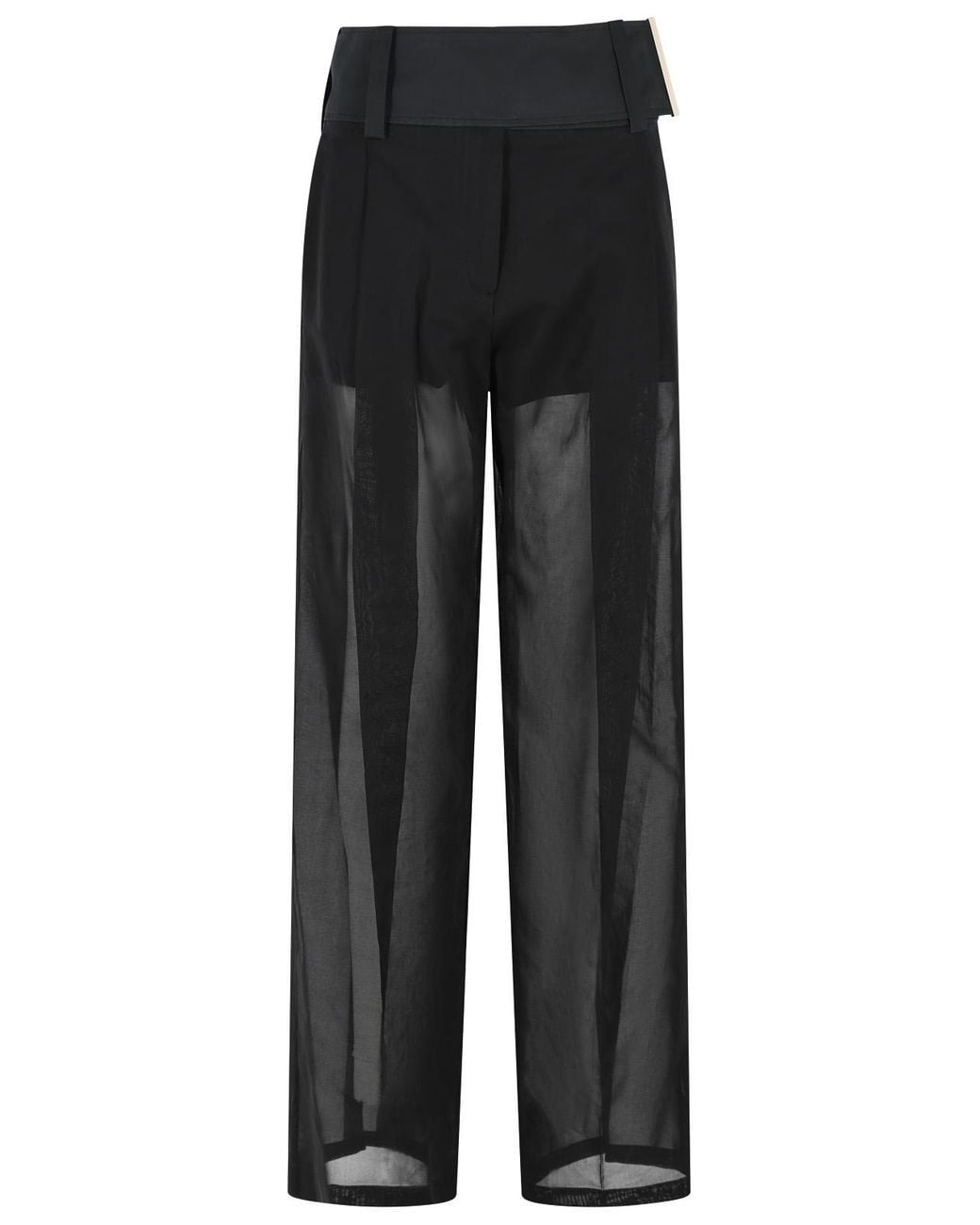 Sportmax Black 'Ferito' Loose Pants