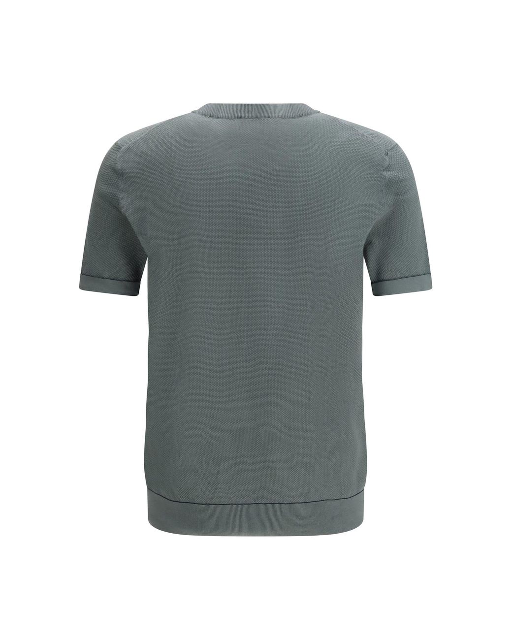 Brioni Gray Crew-Neck T-Shirt for men