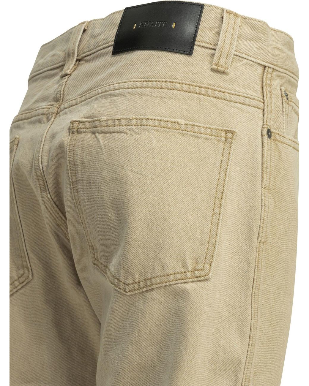 Khaite Natural Callum Jean Straight-Leg Jeans