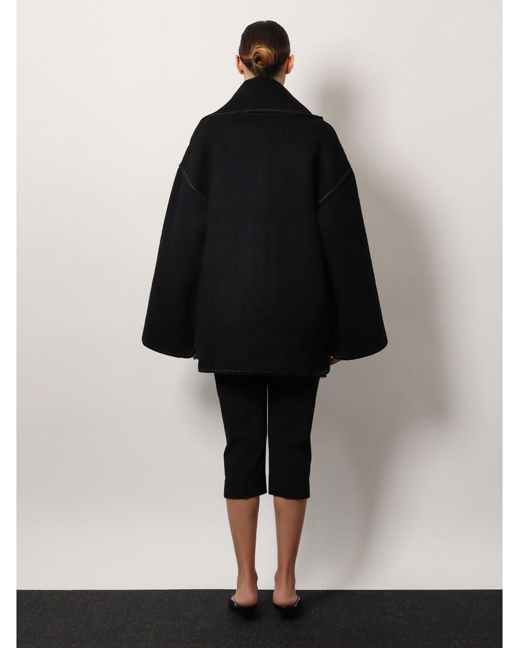 Totême Black Embroidered Scarf Jacket