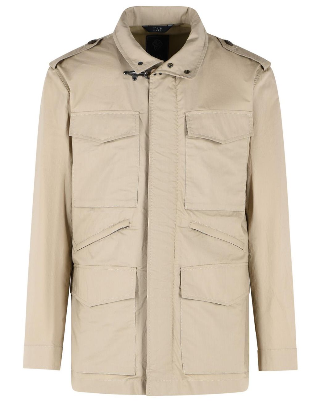 Fay Natural 'Field' Cotton Poplin Jacket for men