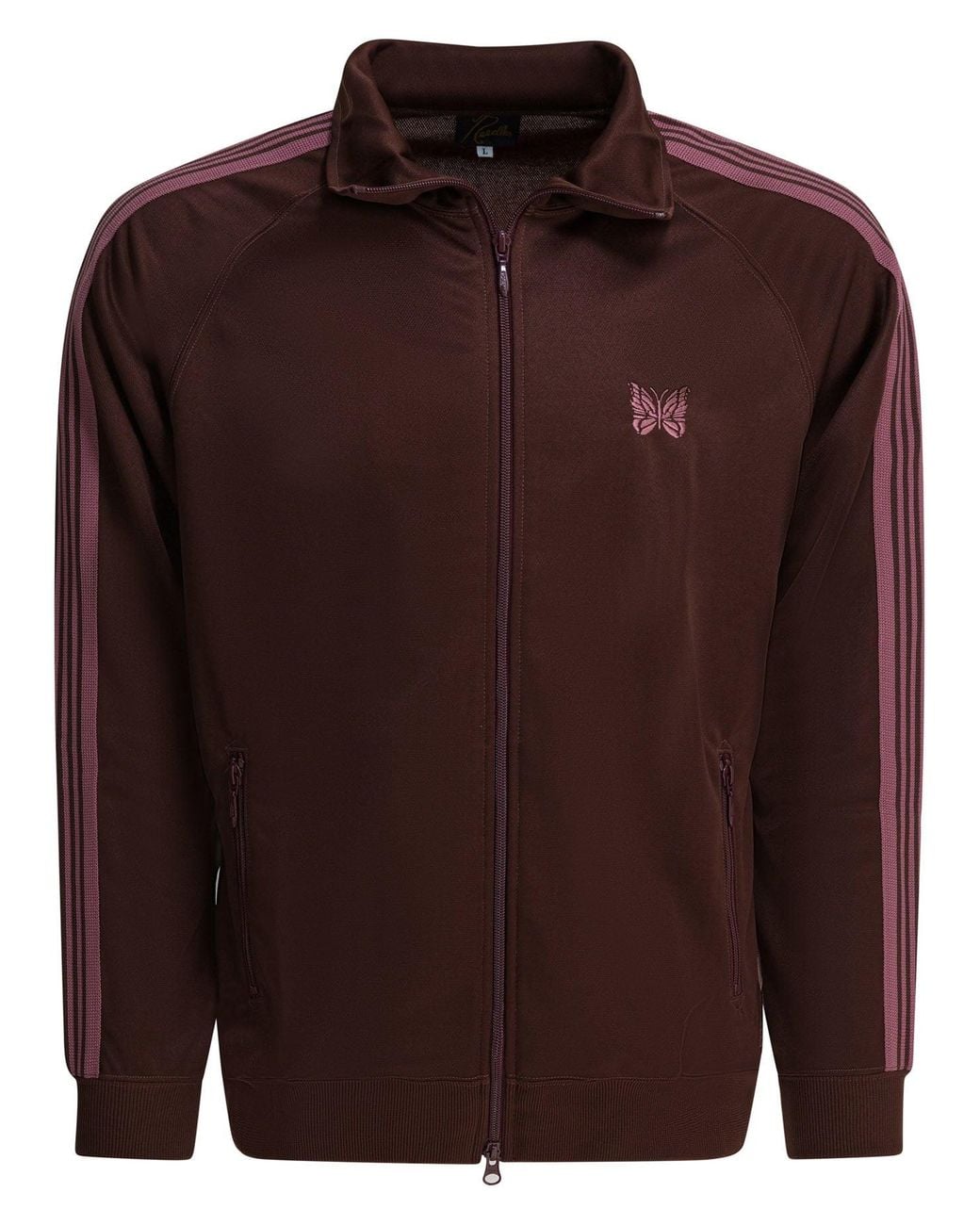 Needles Brown "Poly Smooth" Zippered Sweatshirt for men