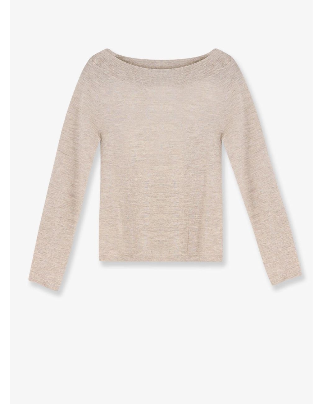 Max Mara White Faretra Cashmere Sweater With Matching Removable Band