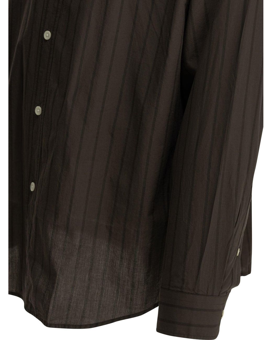 mfpen Black Essay Casual Cotton Shirt for men
