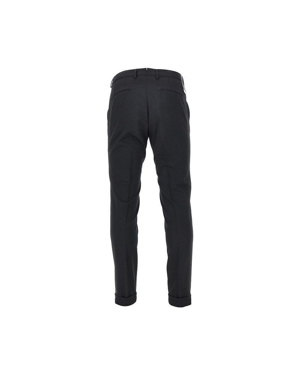 Santaniello Black Praiano Il Viaggiatore Twill Pants for men