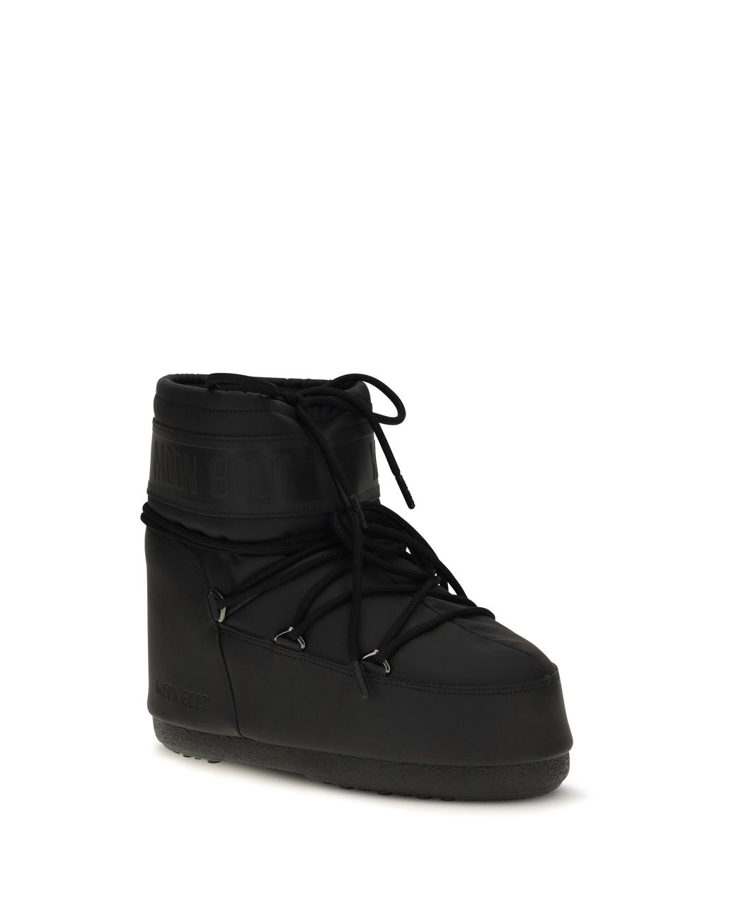 Moon Boot Black Icon Low Rubber Boots