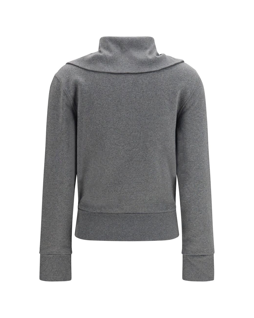 Balenciaga Gray Fitted Zip-Up Hoodie