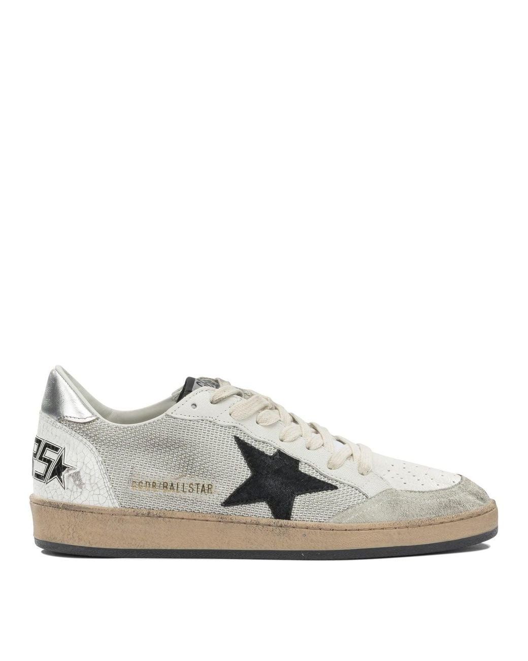 Golden Goose Deluxe Brand Gray "Ball Star" Low Sneakers for men