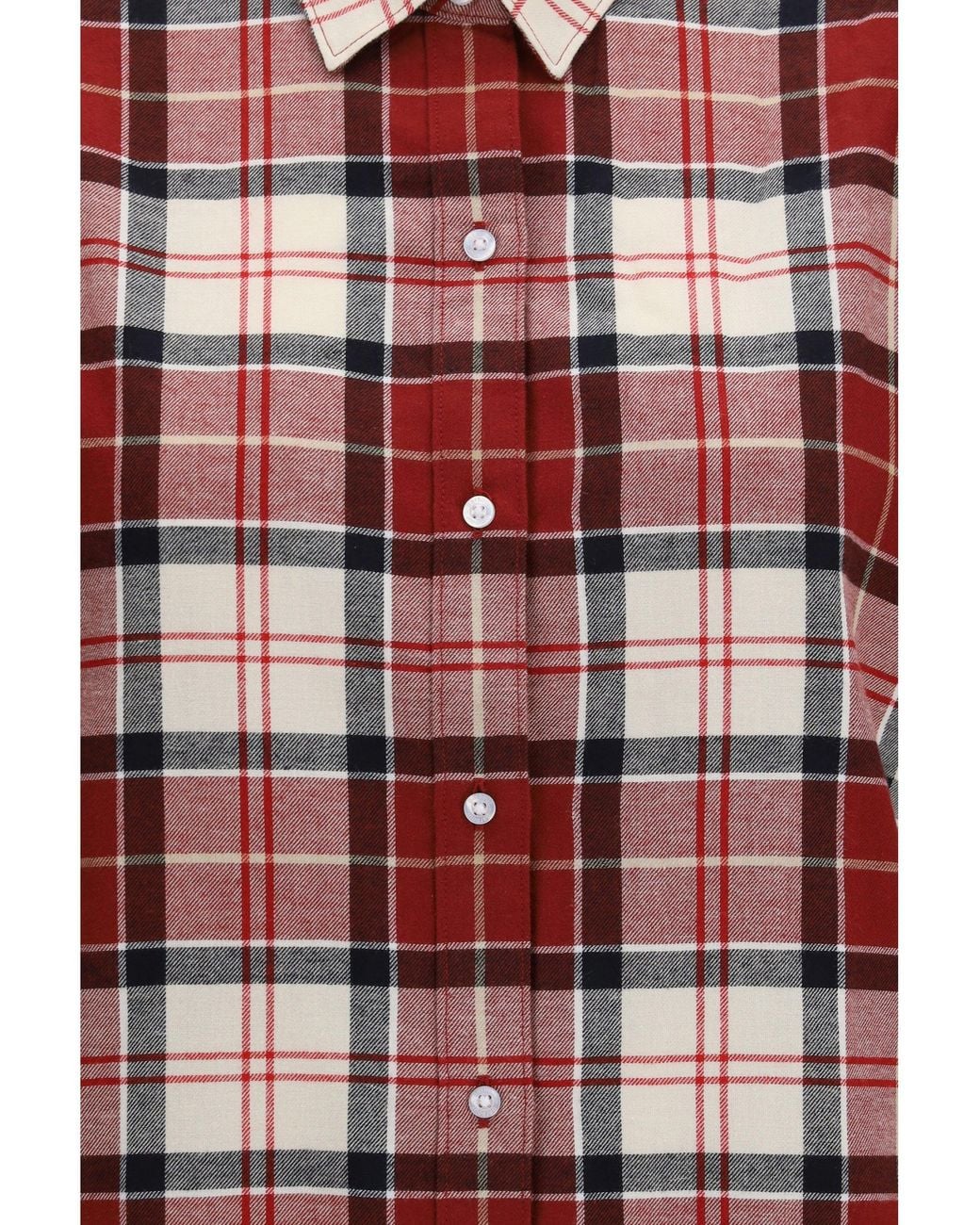 Barbour Red Elishaw Check Shirt Light Cardinal Tartan