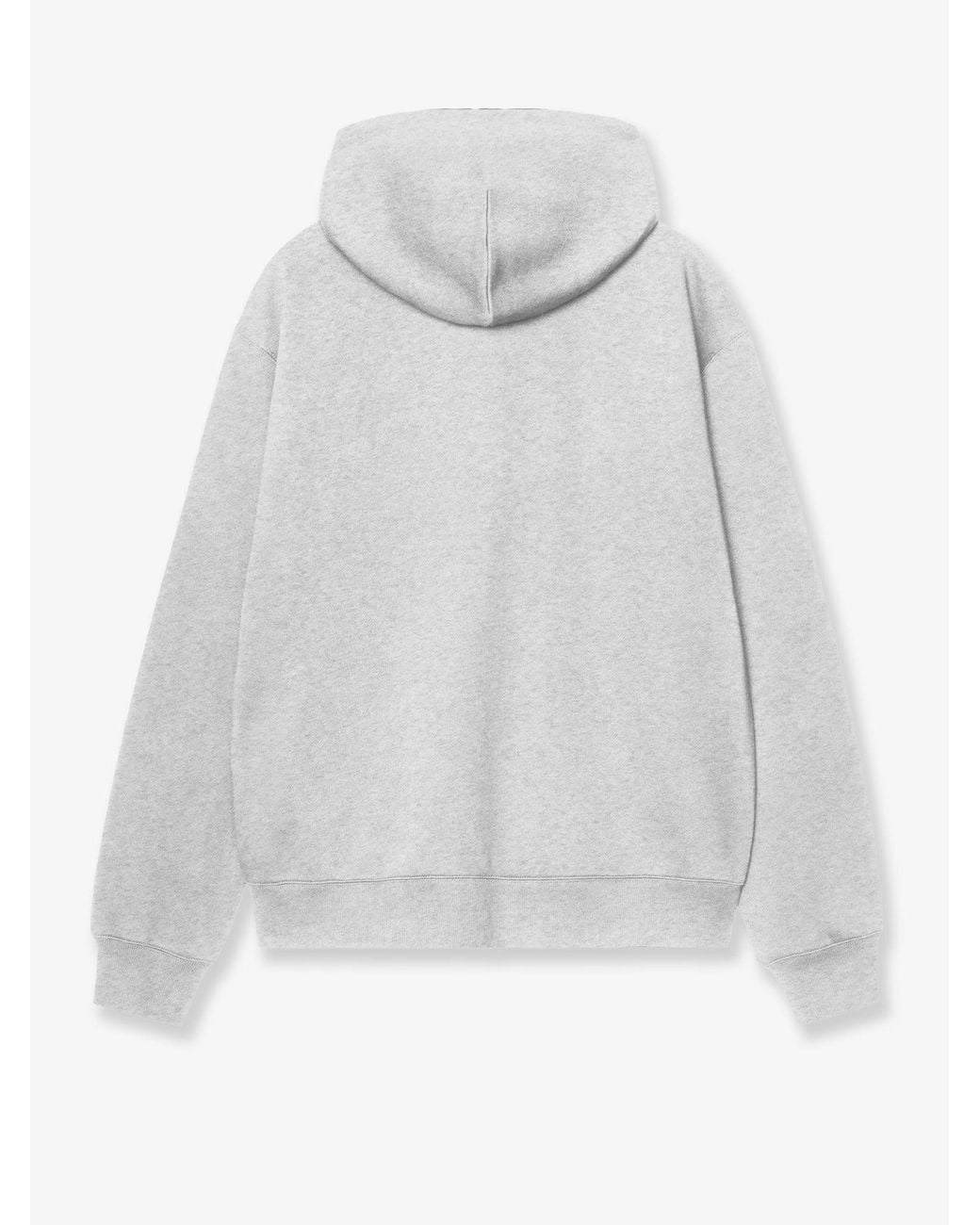 Carhartt Gray Mack Jacket Melange Cotton Hoodie for men