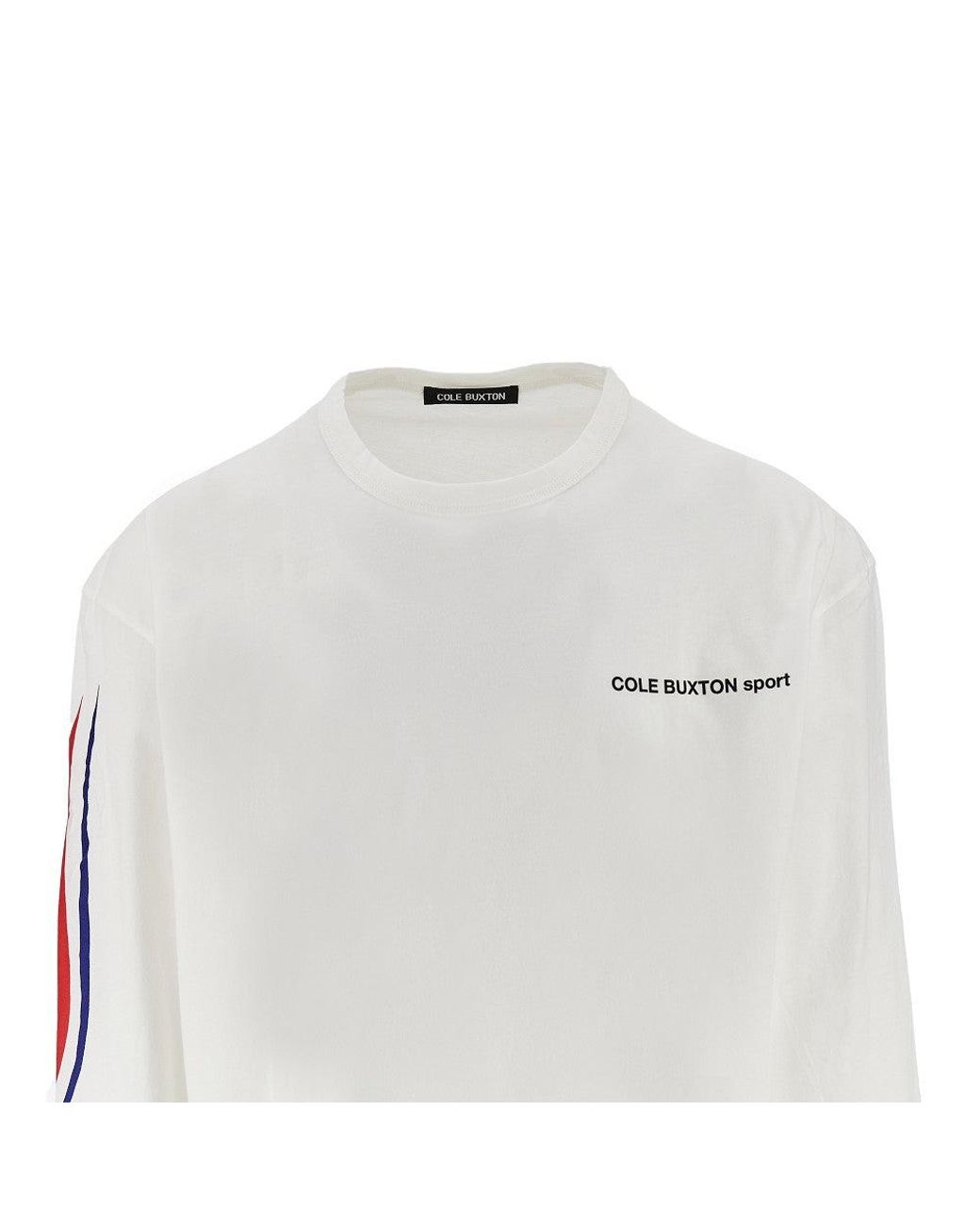 Cole Buxton White Sport' Long-Sleeved T-Shirt for men