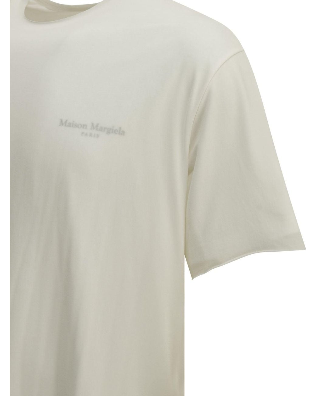 Maison Margiela White "Fusion" Crew-Neck T-Shirt for men
