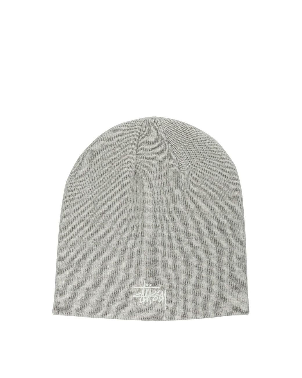 Stussy Gray Acrylic Hat for men