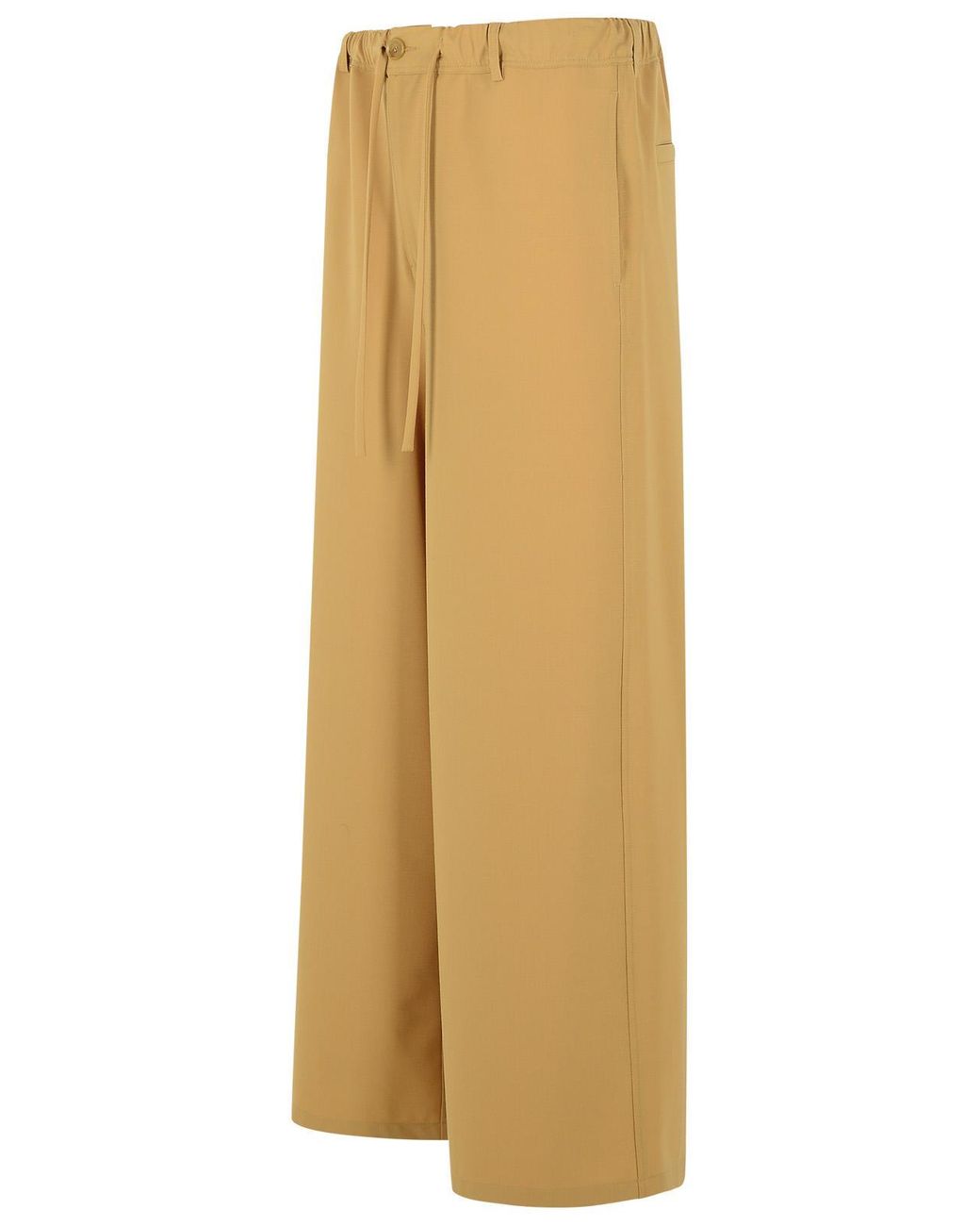 Marni Natural Virgin Wool Blend Trousers for men