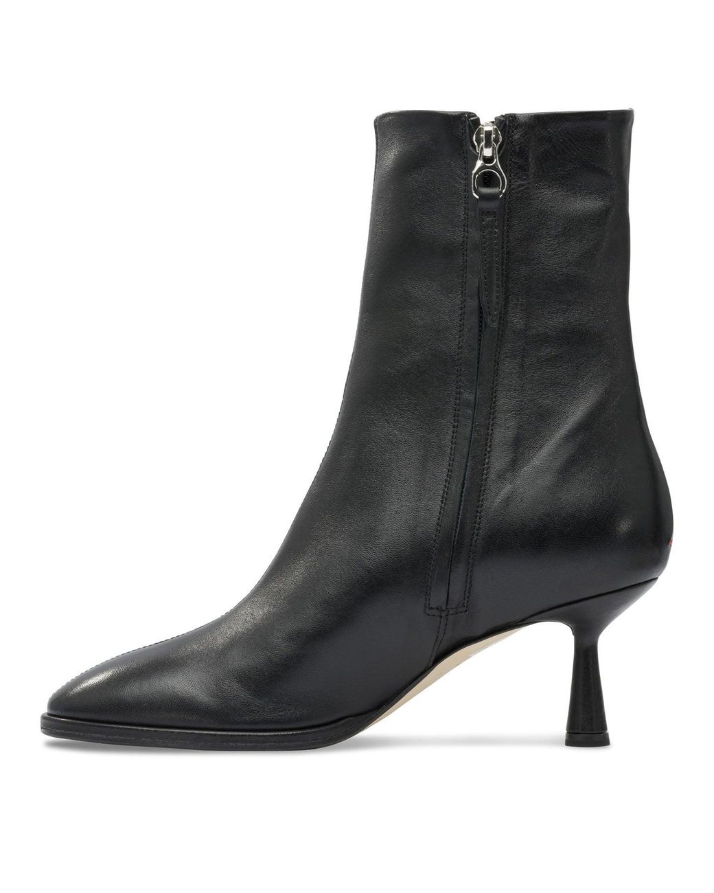 Aeyde Black "Dorothy 65Mm" Zippered Ankle Boots