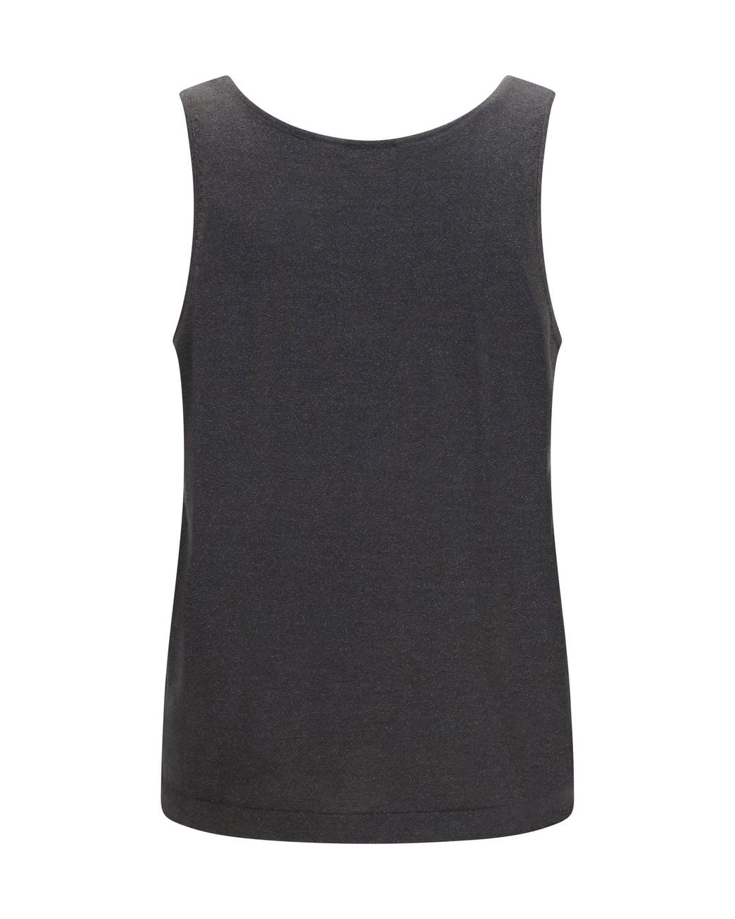 Brunello Cucinelli Gray Luminous Knit Tank Top