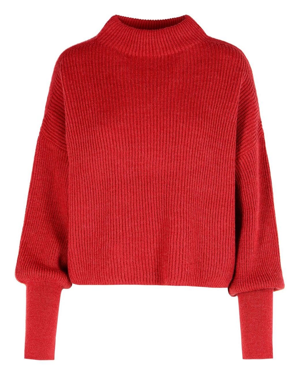 Closed Red Alpaca Blend Sweater Fuchsia
