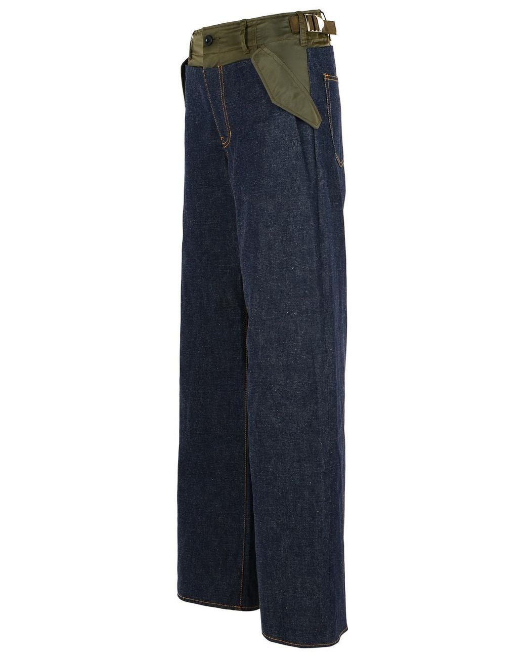 Sacai Blue Cotton Jeans
